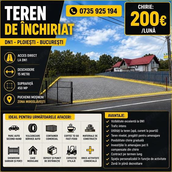 Spațiu comercial, în Puchenii Mari