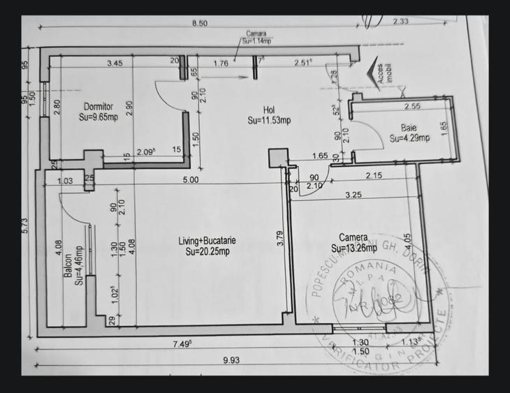 Apartament cu 3 camere decomandat, mobilat în Km 5