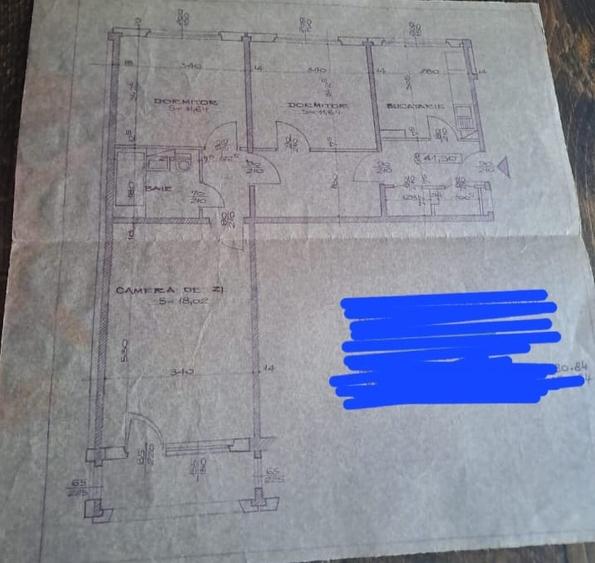 Apartament cu 3 camere în Timpuri Noi