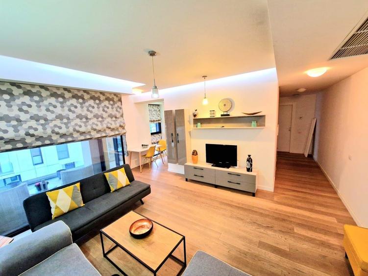 Apartament cu 2 camere semidecomandat, mobilat în Herăstrău