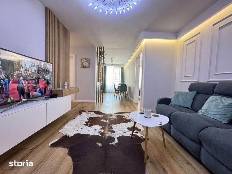 Apartament cu 3 camere semidecomandat, mobilat în Gruia