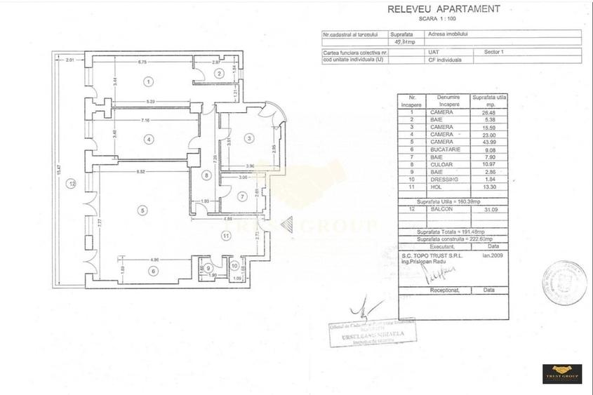 Apartament cu 4 camere decomandat, mobilat în Herăstrău