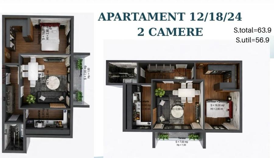 Apartament cu 2 camere decomandat în Theodor Pallady — fotografia 1