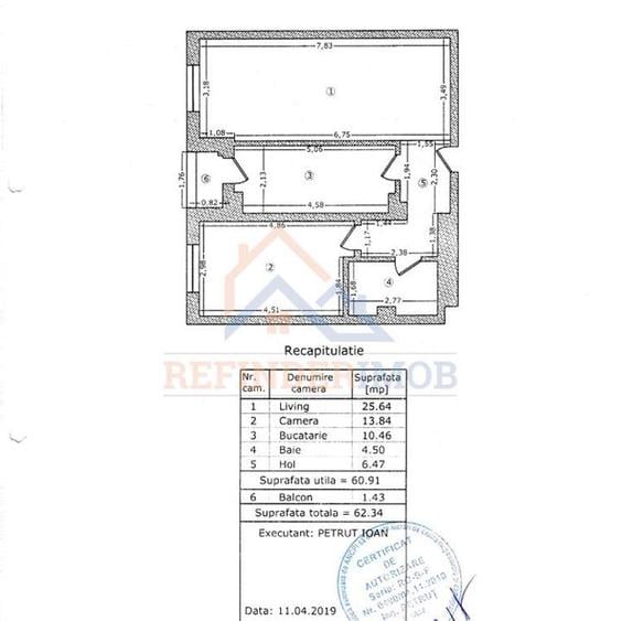 Apartament cu 2 camere decomandat, mobilat în Ozana