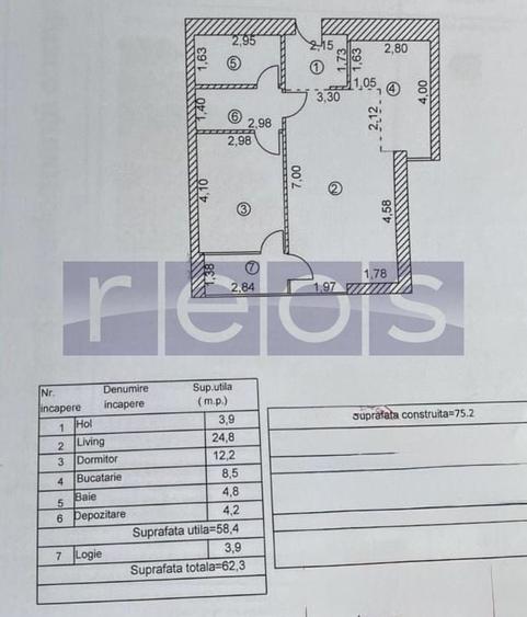 Apartament cu 2 camere decomandat în Herăstrău