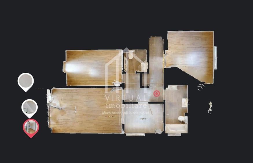 Apartament cu 3 camere decomandat în Exterior Vest