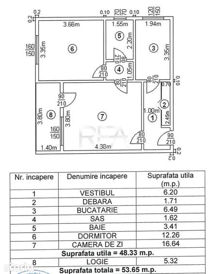 Apartament cu 2 camere decomandat, mobilat în Colentina