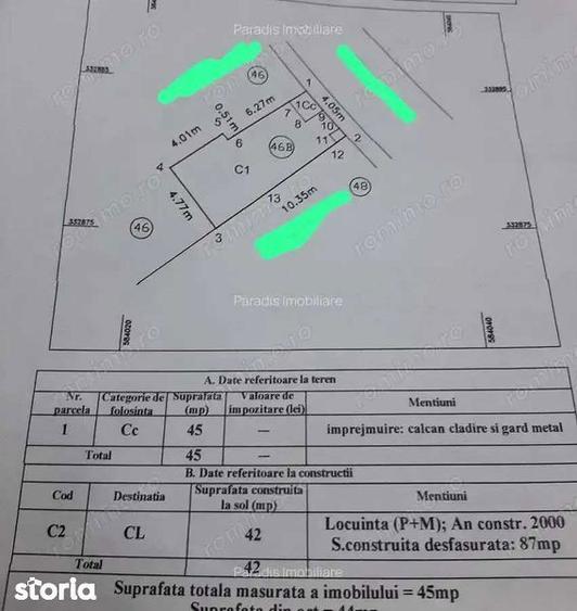 Apartament cu 3 camere în Dămăroaia