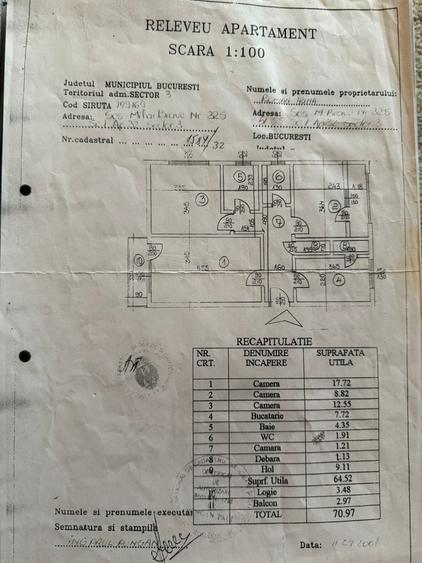Apartament cu 3 camere decomandat în Mihai Bravu