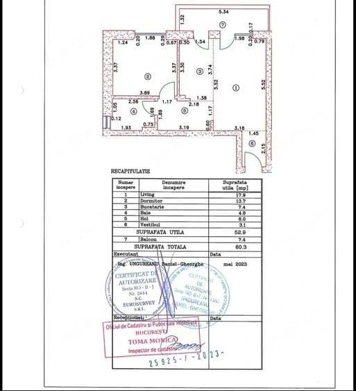 Apartament cu 2 camere decomandat în 13 Septembrie
