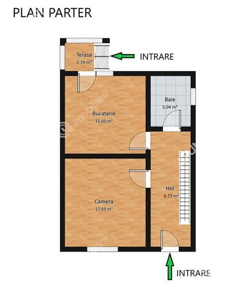 Duplex cu 3 camere cu Canalizare în Calea Dumbrăvii