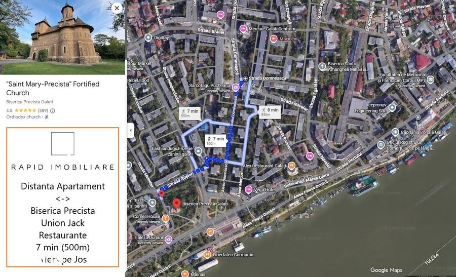 Apartament cu 2 camere decomandat în Port
