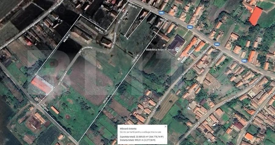 Teren Construcții intravilan de 47600 mp, în Roșia de Secaș