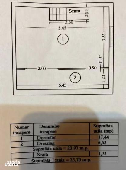 Apartament cu 2 camere în Central