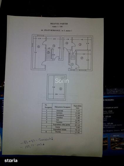 Casa ,zona Turda, Grivi?aTitulescu P+M,162 mp,teren 100 m,singur curte