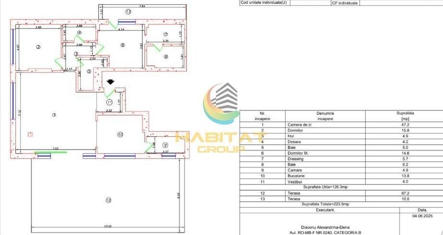 Apartament cu 3 camere semidecomandat în Metalurgiei