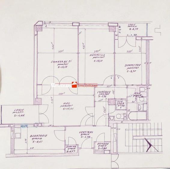 Apartament cu 4 camere în Ultracentral