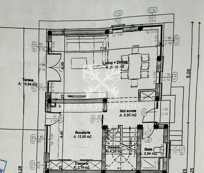 Duplex cu 4 camere cu Canalizare în Apahida