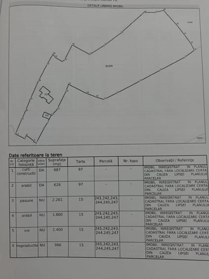 Casă cu 4 camere cu Teren 8000 Mp în Pruni