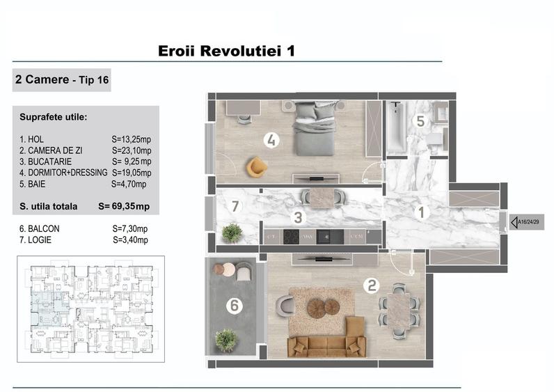 Apartament 2 camere-80mp-Imobil 3 etaje-Parc Tineretului-Metrou Eroii Revolutiei - 2