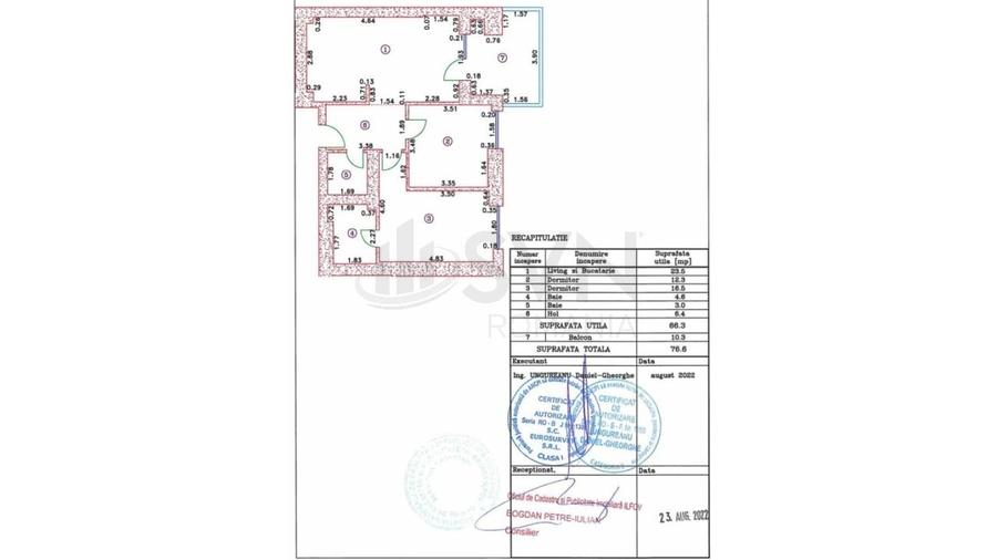 Apartament cu 3 camere decomandat, mobilat în Pipera