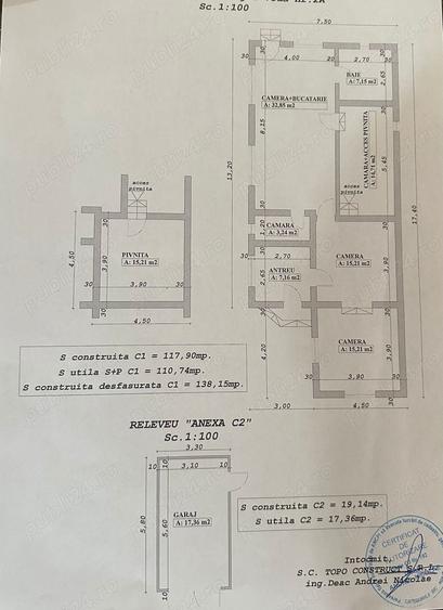 Casă cu 3 camere în Turda