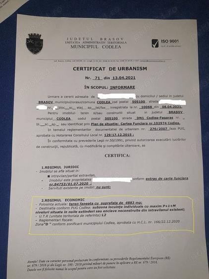 De vanzare teren intravilan sau schimb - 4
