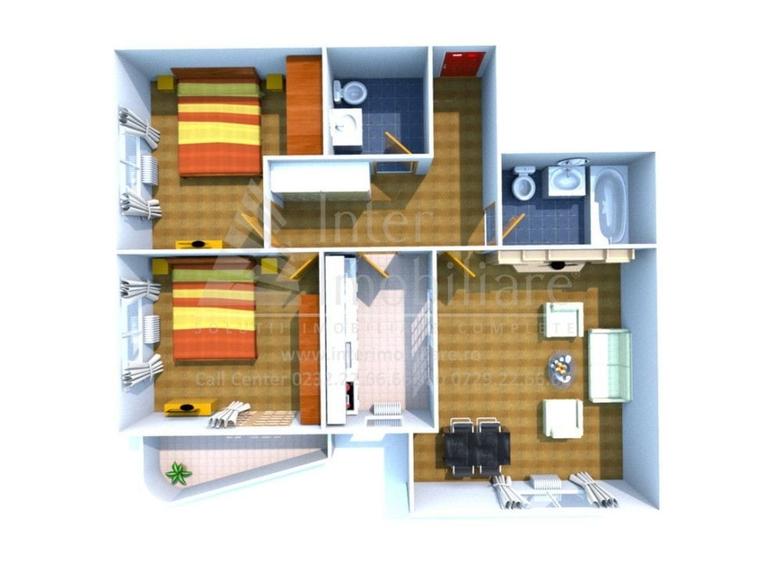 Apartament cu 3 camere în Galata