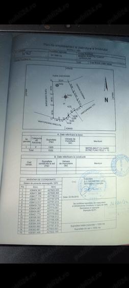 Teren de 1555 mp, în Central