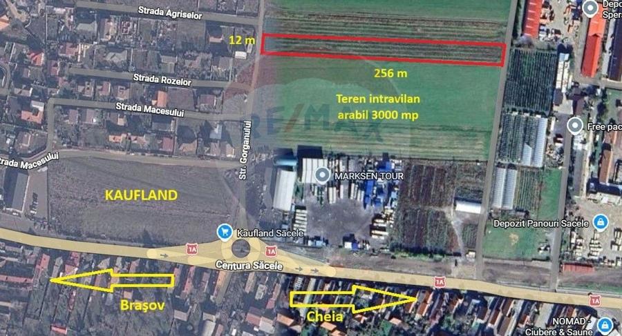 Teren agricol intravilan de 3000 mp, în Satulung