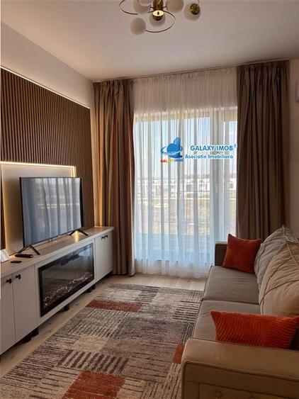 Apartament cu 2 camere semidecomandat, mobilat în Pipera