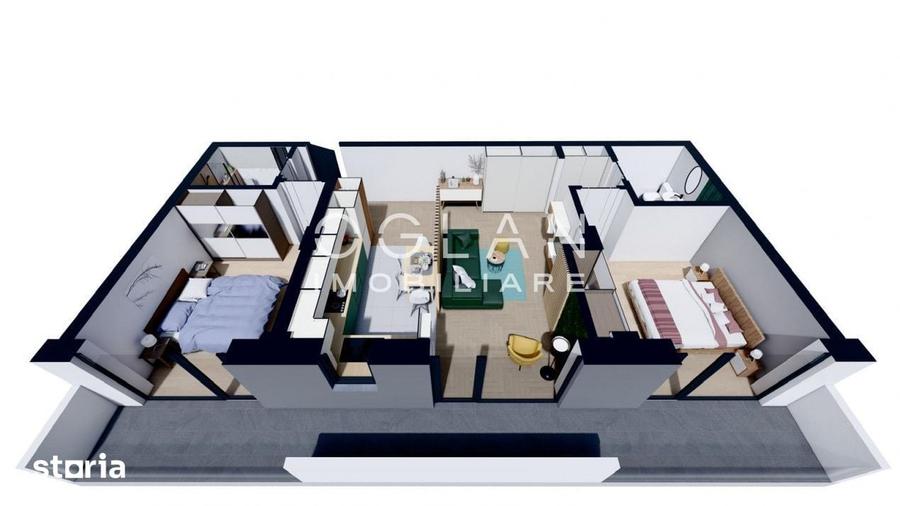 Apartament cu 3 camere în Terezian