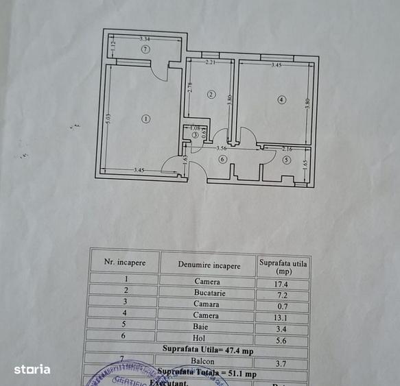 Apartament cu 2 camere decomandat în Tomis Nord