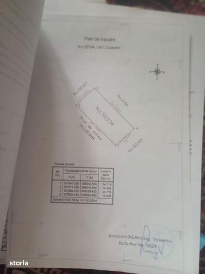Teren de 535 mp, în Copăceni