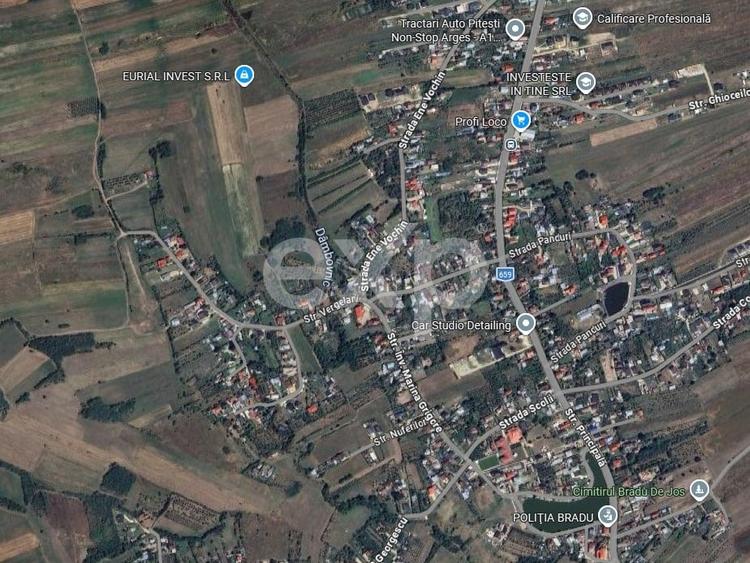 Teren Construcții intravilan de 2127 mp, în Bradu