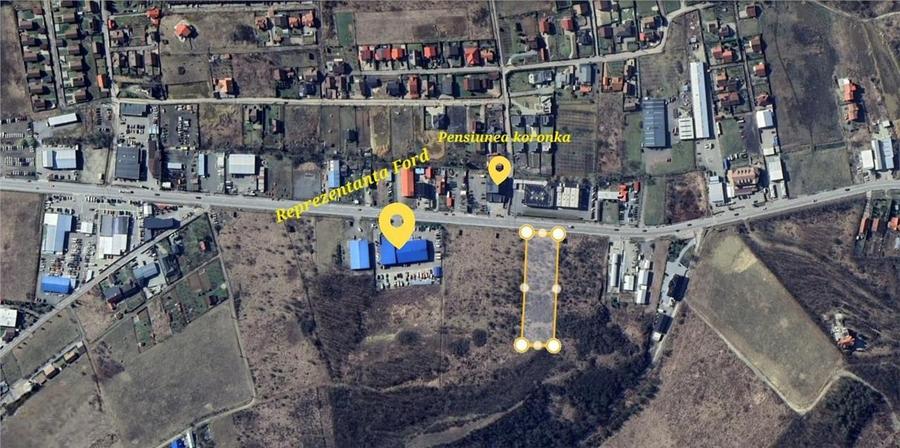 Teren Construcții intravilan de 4500 mp, în Corunca