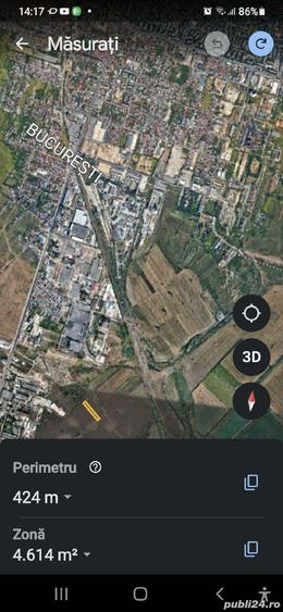 Teren de 3765 mp, în Jilava
