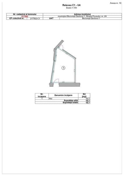 Spațiu Comercial 18.7mp | De Inchiriat | Str. Ficusului | Comision 0% - 8
