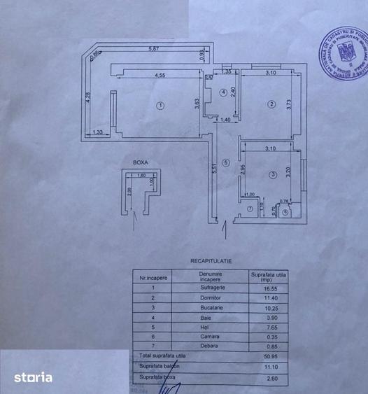Apartament cu 2 camere în Ultracentral