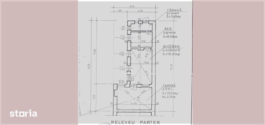 Casă cu 5 camere cu Teren 800 Mp în Central