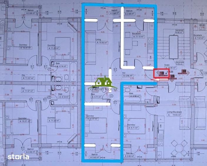 Apartament cu 2 camere decomandat în Ostroveni
