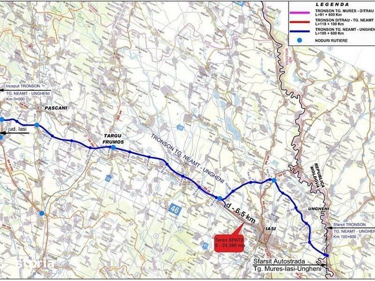 Teren de 24396 mp, în Lețcani