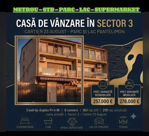 Casă cu 4 camere în 23 August (Cațelul)