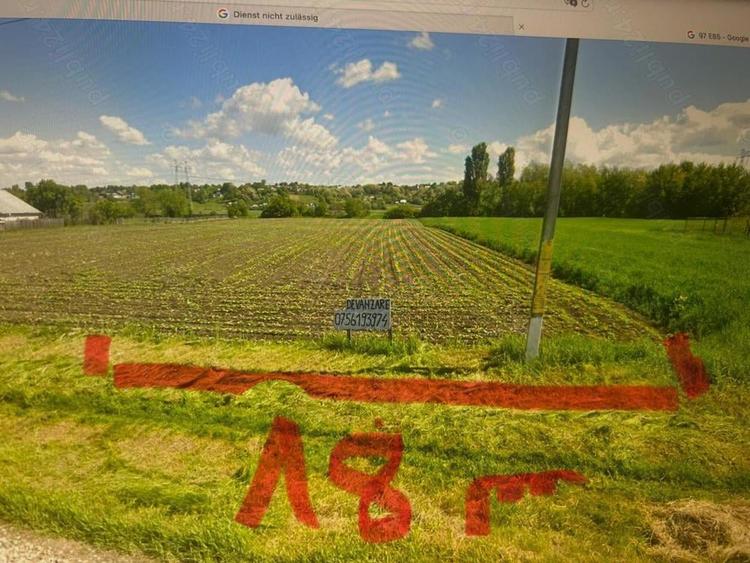 Teren de 2870 mp, în Vadu Moldovei