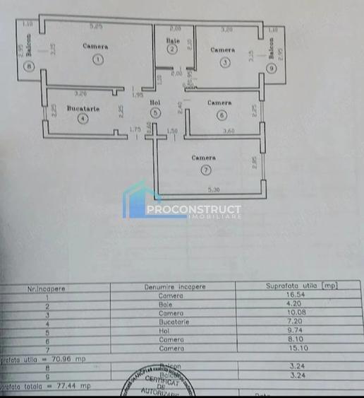 Apartament cu 4 camere decomandat, mobilat în Lipovei