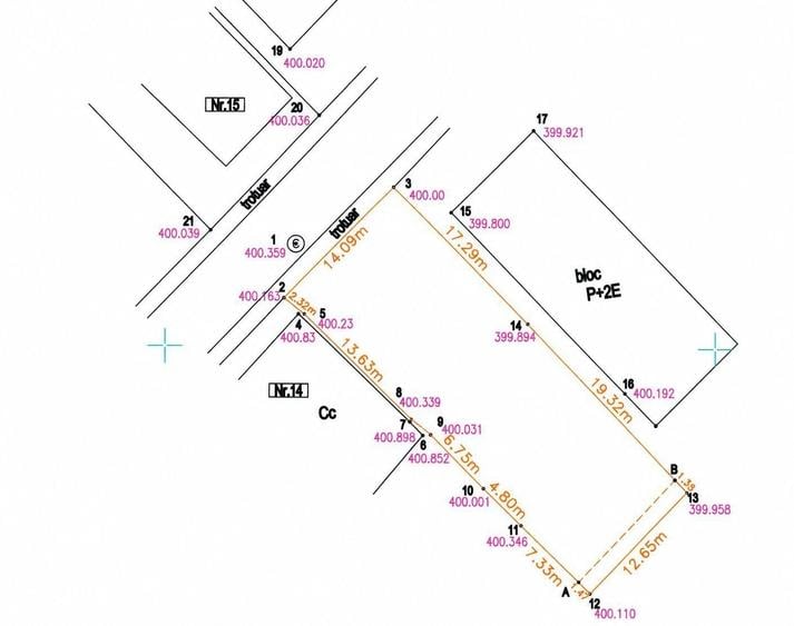 Teren de 490 mp, în Trei Stejari