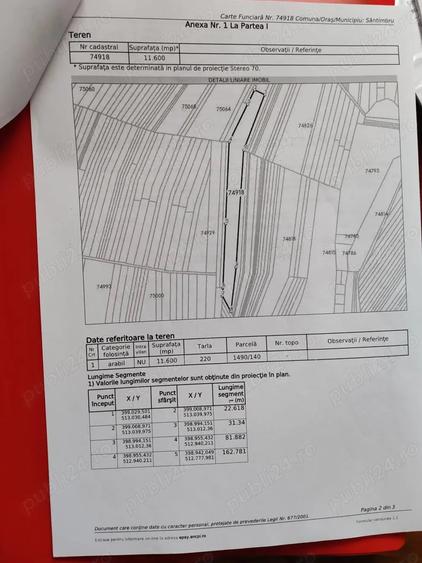 Teren de 11600 mp, în Dumitra