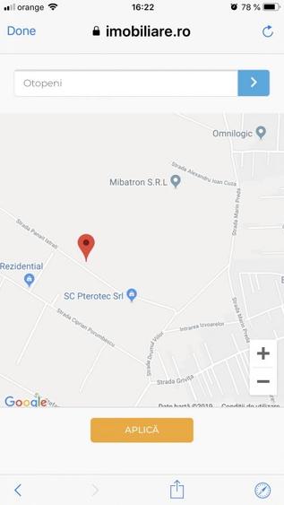 Teren vanzare Otopeni, str Panait Istrati. 1200 mp propus intravilan. zona buna - 2