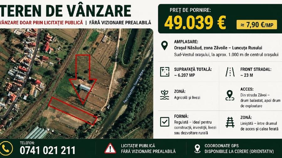 Teren intravilan în Central