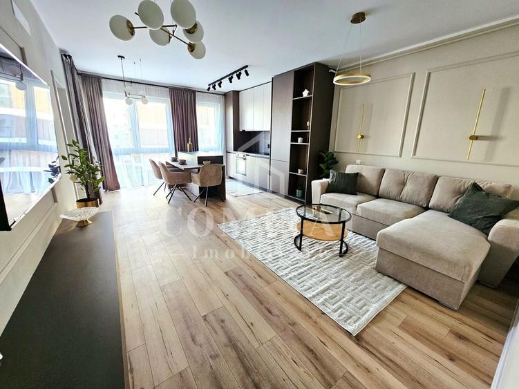 Apartament cu 2 camere semidecomandat, mobilat în Florești